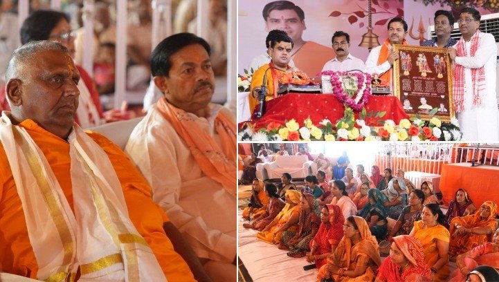 ध्रुव चरित्र से शुरू हुई भागवत कथा की अमृतधारा, भक्त प्रह्लाद और नरसिंह अवतार प्रसंग ने बांधा समां